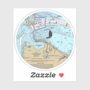 Adesivo Gráfico Norfolk Virginia