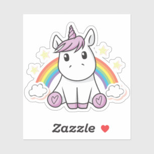 Adesivo gráfico Unicorn Rainbow