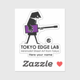 Adesivo Gráficos de Baixista Urbano Moderno - Tokyo Edge L