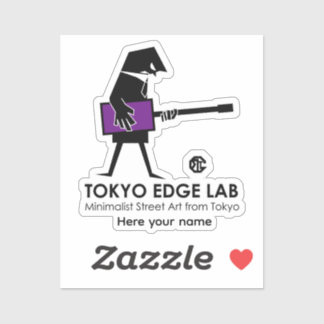 Adesivo Gráficos de Baixista Urbano Moderno - Tokyo Edge L