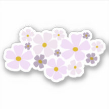 Gráficos de Flores Rosa e Roxo