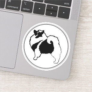 Adesivo Gráficos Keeshond - Arte de Cachorro Original