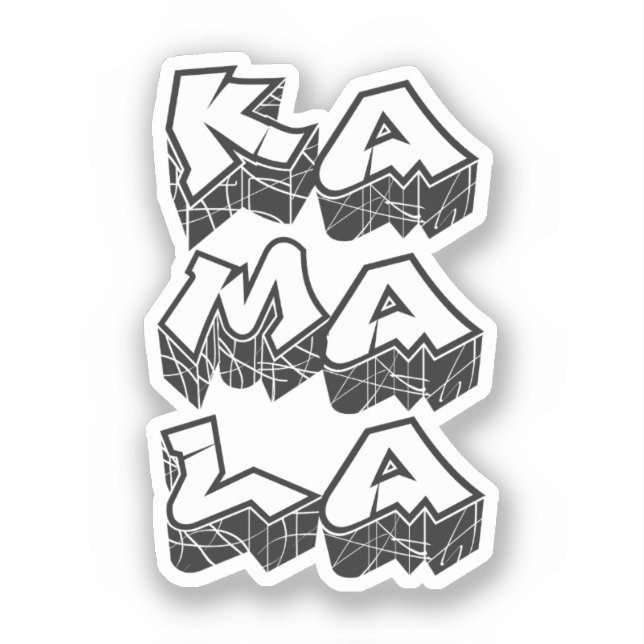 Adesivo Grafite Kamala Harris (Frente)