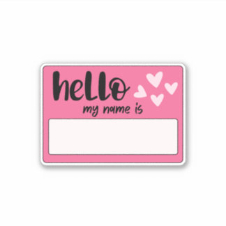 Adesivo Grafite Olá Meu Nome