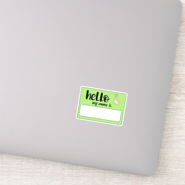 Adesivo Grafite Olá Meu Nome (Detalhe)