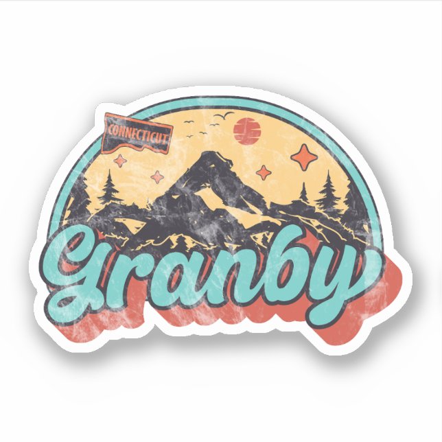 Adesivo Granby, Connecticut (Frente)