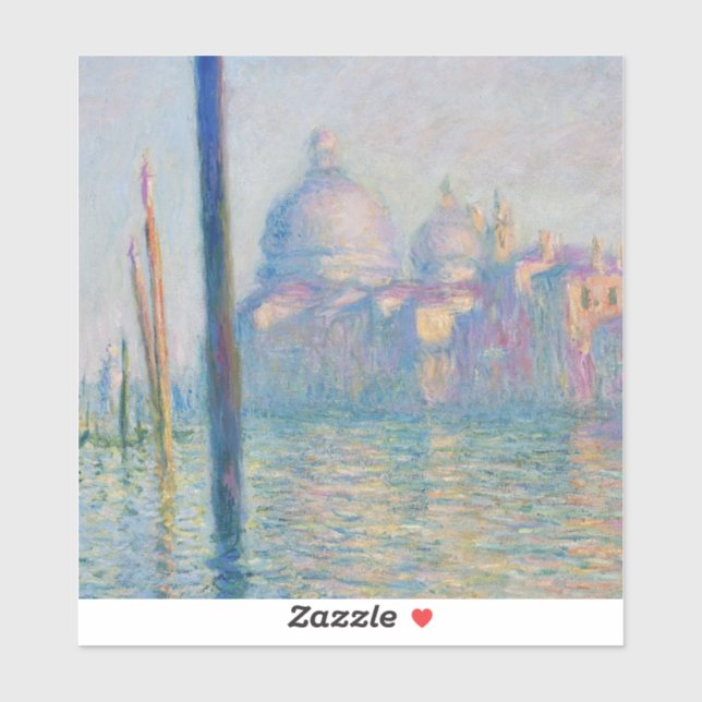 Adesivo Grand Canal Monet Venice Italy Classic Painting (Folha)