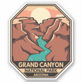 Adesivo Grand Canyon National Park Retro Emblem