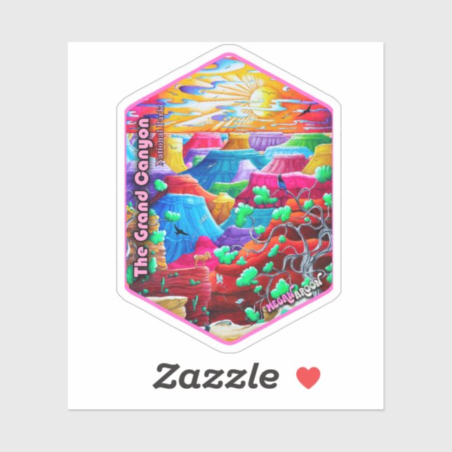Adesivo Grand Canyon National Park Viagem Art Sticker (Folha)