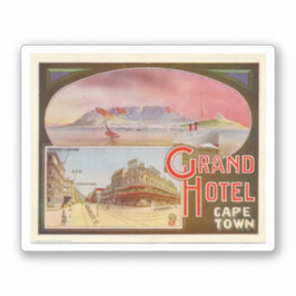 Adesivo Grand Hotel Cape Town South Africa Sticker