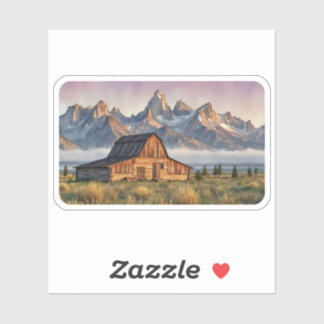 Adesivo Grand Teton National Park Watercolor Sticker
