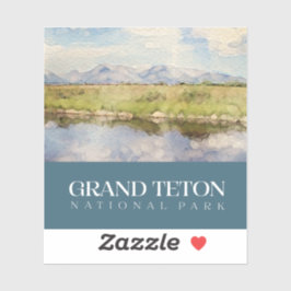 Adesivo Grand Teton Sticker, Decal do Parque Nacional