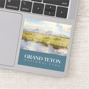 Adesivo Grand Teton Sticker, Decal do Parque Nacional