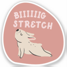 Adesivo Grande estiramento bonito ilustra o outono do buld