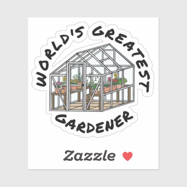 Adesivo Grande Jardineiro do Mundo, Engraçando Engraçado (Folha)