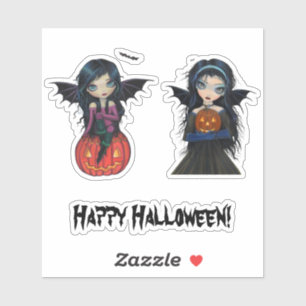Adesivo Grande Olho Vampiro Abóbora de Halloween Molly Har
