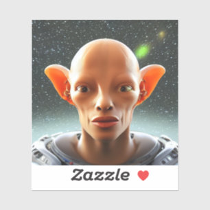 Adesivo Grande Orelha Alienígena Humana