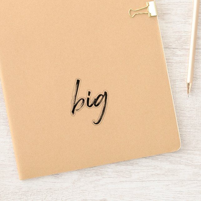 Adesivo "Grande" Vinil Sticker Transparente Sorority Lil G (Notebook)