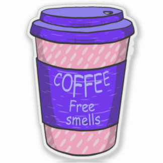 Adesivo Grande Xícara De Café X