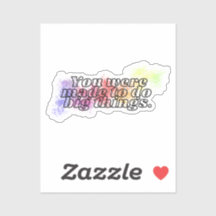 Grandes coisas Rainbow Splatter Positive Quote Vin