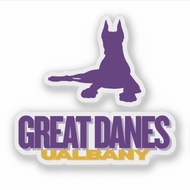 Adesivo Grandes dinamarqueses - UAlbany - Espírito de Beis (Frente)