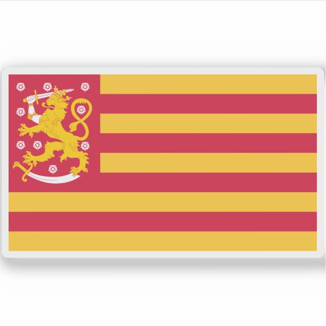 Adesivo Grão-Ducado da Finlândia (por auto-falantes suecos (Frente)