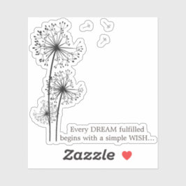 Adesivo Graphic Dandelion Wish