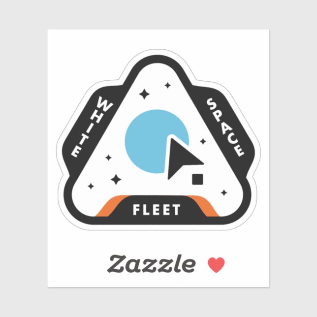Adesivo Graphic Designer White Space Fleet Sticker (Folha)