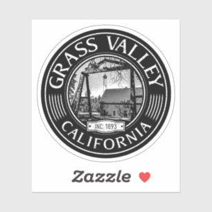 ADESIVO GRASS VALLEY CALIFÓRNIA VINTAGE - MINA EMPIRE