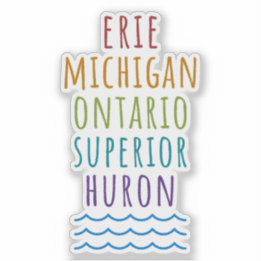 Adesivo Great Lakes Vinyl Mitten State Sticker