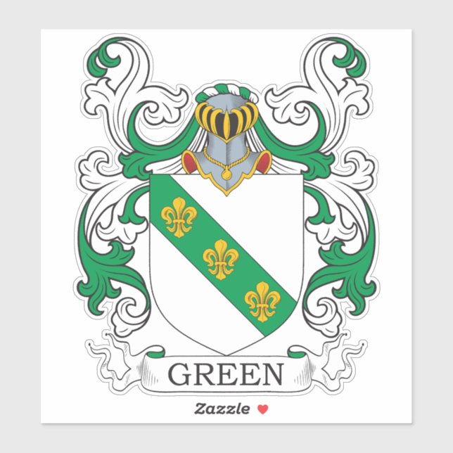 Adesivo Green Family Crest (Folha)