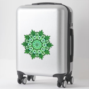 Adesivo Green Leaf Tropical Boho Mandala
