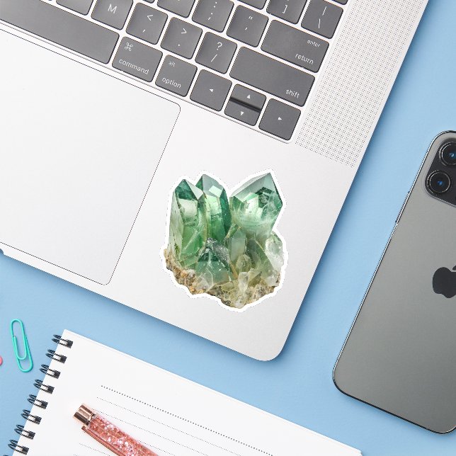 Adesivo Green Quartz (Notebook com iPhone)