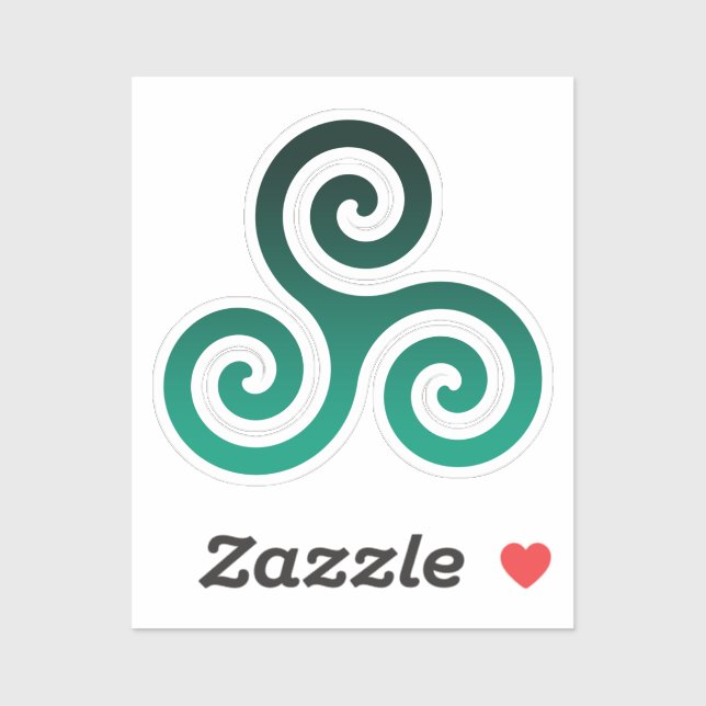 Adesivo Green Triskele (Folha)