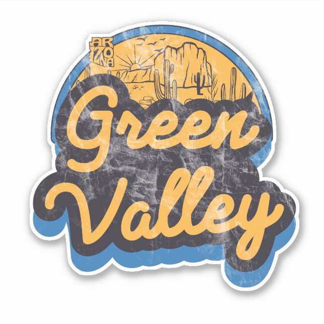 Adesivo Green Valley, Arizona  (Frente)