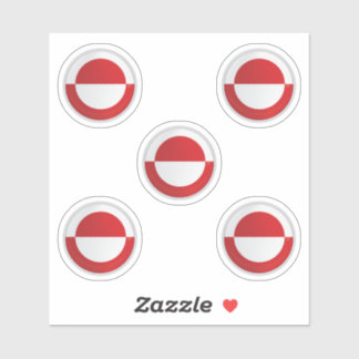 Adesivo Greenland Round Icon X4