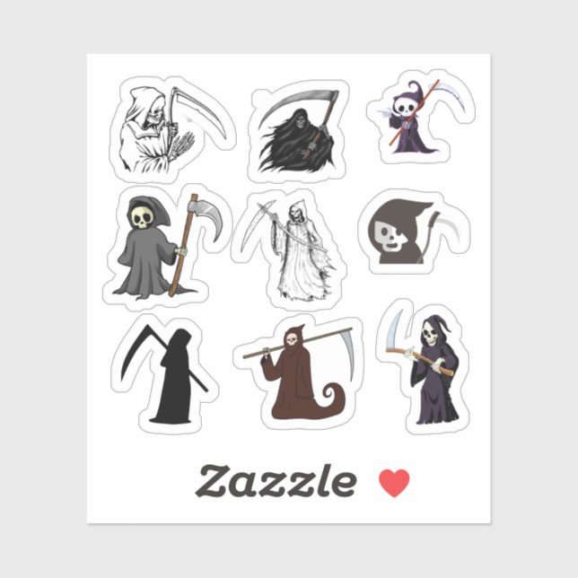 Adesivo Grim Reaper Stickers (Folha)