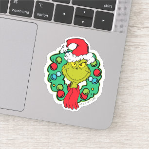 Adesivo Grinch Coroa de Natal