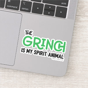 Adesivo Grinch é meu Animal Espiritual Citação