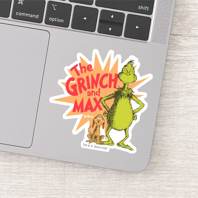 Adesivo Grinch | Grinch & Max Starburst (Detalhe)