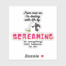 Gritando Cockatat com Texto