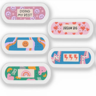 Adesivo Groovy Motivational Banda-Aid - Víblias de cicatri