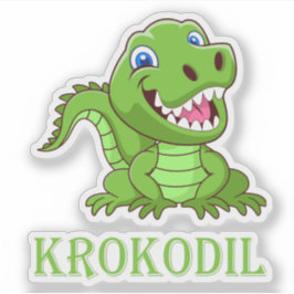Adesivo grünes Krokodil