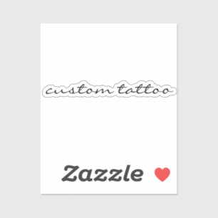 Adesivo Grupo de Cotação Temporária de Tatuagem de Texto T