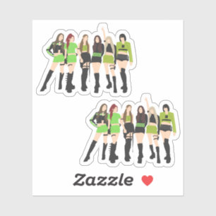 Adesivo Grupo de Raparigas Kpop