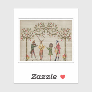 Adesivo Grupo Minstrel de Animais das Florestas