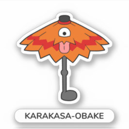 Adesivo Guarda-chuvas japonês Karakasa-obake- Diversão Yok
