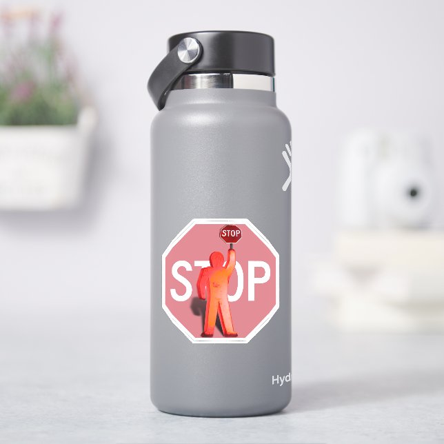 Adesivo Guarda de cruzamento escolar (HidroFlask)