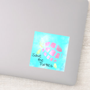 Adesivo Guardar a Aquarela das Tartarugas