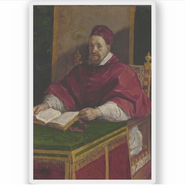 Adesivo Guercino - Papa Gregório XV (Frente)